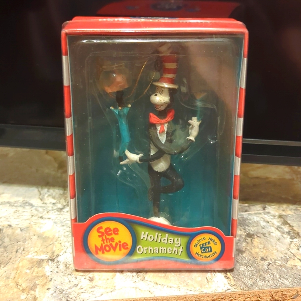 Rare Cat in the Hat Collectible Christmas Ornament